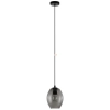 Függesztett lámpa, 18 cm, fekete-füstszínű - Cadaques Eglo 98582