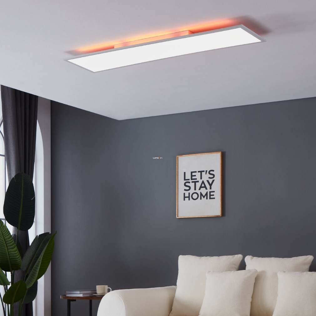 Mennyezeti LED panel távirányítóval, 120x30 cm (Salobrena-B-RGBW)