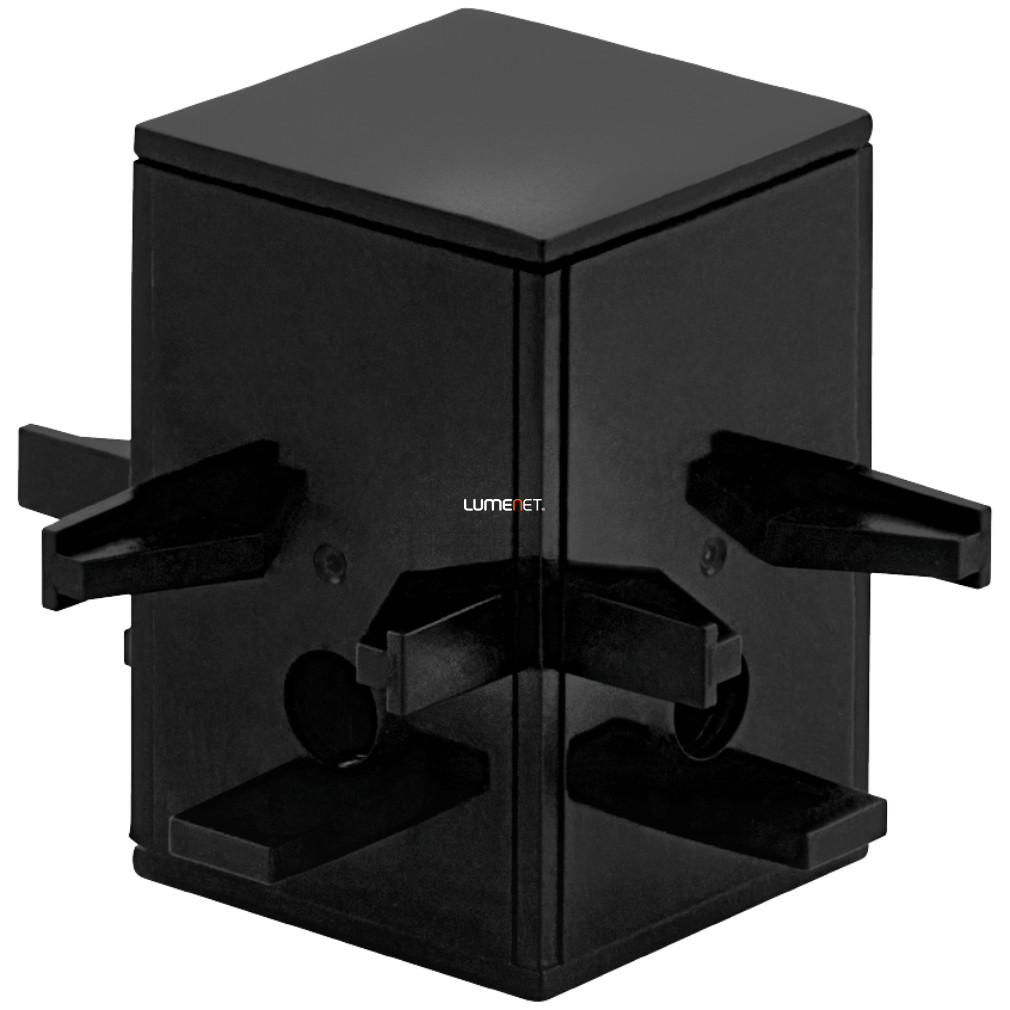 Összekötő kockaidom sínes lámparendszerhez, fekete (Tp Cube)