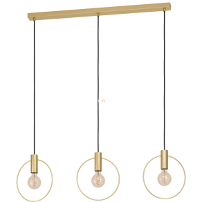   Függesztett lámpa három foglalattal, sárgaréz - Manizales Eglo 98835