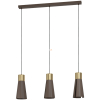Függesztett lámpa három foglalattal, barna-sárgaréz - Losalomas Eglo 98839
