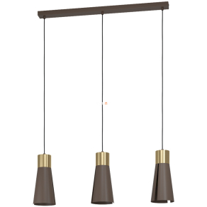   Függesztett lámpa három foglalattal, barna-sárgaréz - Losalomas Eglo 98839