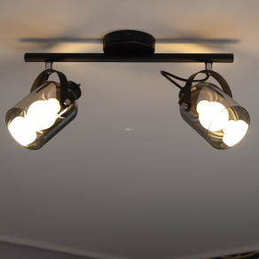   Spot lámpa két foglalattal, fekete-szürke színű - Berregas Eglo 99053