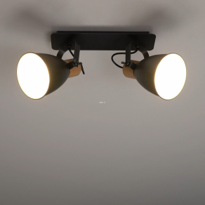   Spot lámpa antracit-natúr színben, két foglalattal - Coswarth Eglo 99075