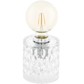   Üveg asztali lámpa, 12 cm - Cercamar Eglo 99084, 1xE27 foglalattal