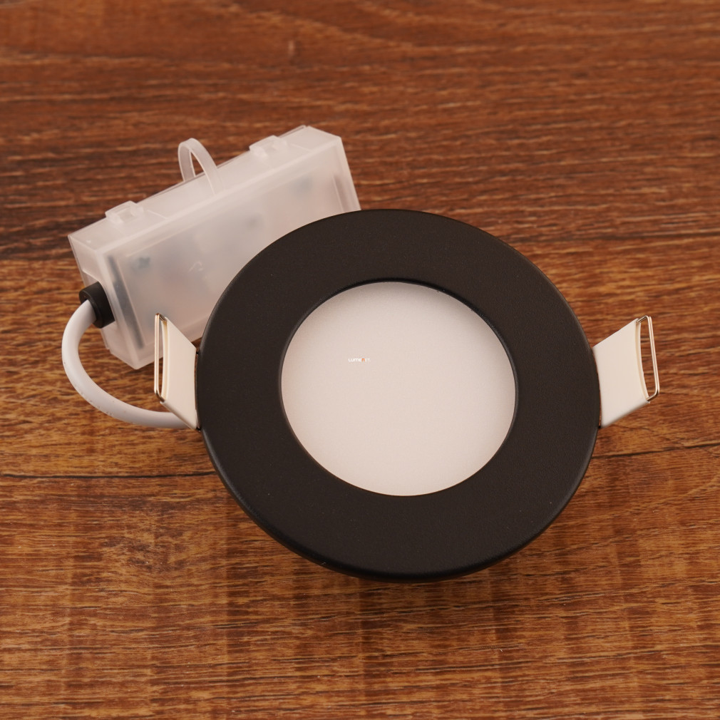Süllyesztett LED spotlámpa 2,7 W, hidegfehér, 8,6 cm, fekete-fehér színű (Fueva)