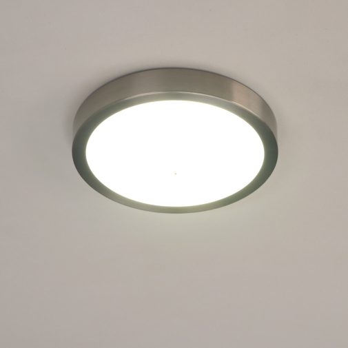 Mennyezeti LED lámpa 16,5 W, hidegfehér, 21 cm, nikkel-fehér színű (Fueva)