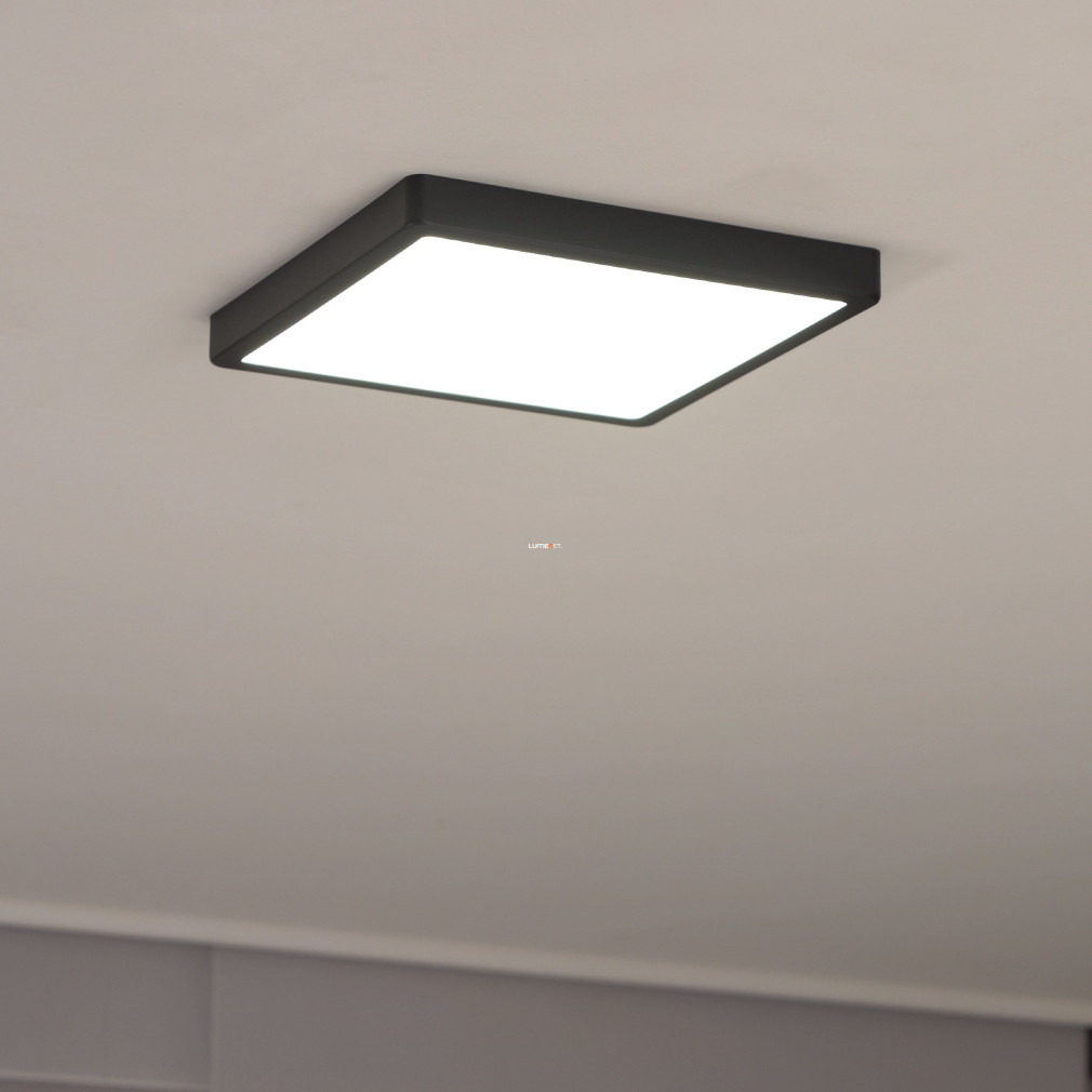 Mennyezeti LED lámpa, szögletes, 20 W, hidegfehér, fekete-fehér színű (Fueva)
