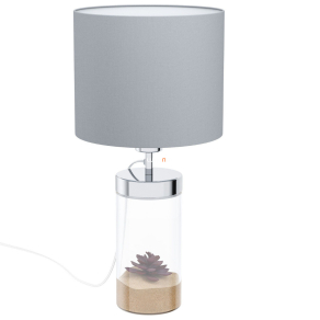   Asztali lámpa kövirózsa dekorral, 48 cm - Lidsing Eglo 99289, 1xE27 foglalattal