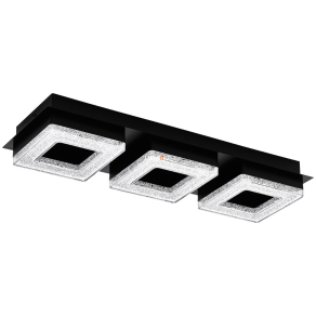   Mennyezeti LED lámpa 3X4 W, melegfehér, fekete - Fradelo Eglo 99325