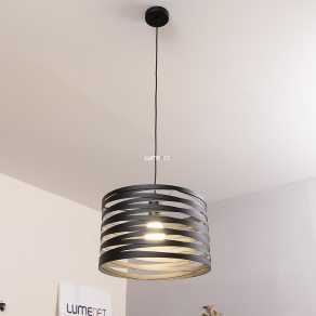   Spirált búrás függesztett lámpa fekete, 37 cm - Cremella Eglo 99345