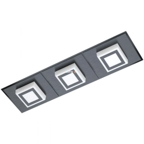   Mennyezeti LED lámpa 3X3,3 W, melegfehér, fekete-opál - Masiano Eglo 99363