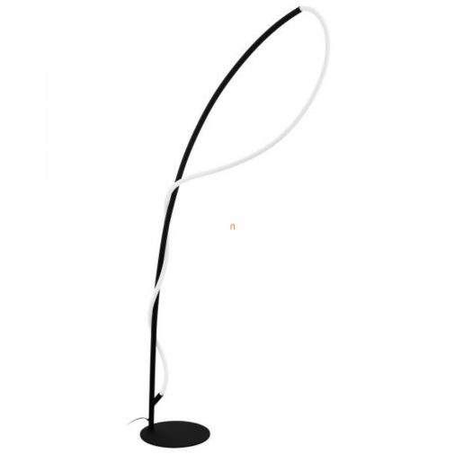 LED állólámpa talpkapcsolóval, 20,5 W, melegfehér, 120 cm, fekete-fehér színű (Egidonella)