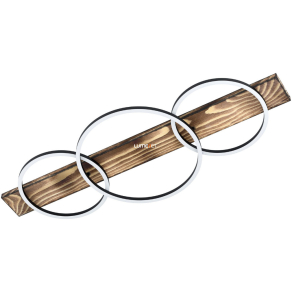   Mennyezeti LED lámpa 3x12 W, melegfehér, fekete-fa-fehér színű - Boyal Eglo 99413