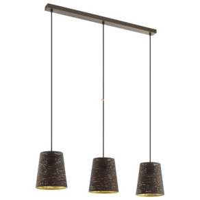   Függesztett lámpa három foglalattal, kávé-arany színű - Segezia Eglo 99438
