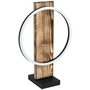   Fa asztali LED lámpa, sötét barna 42 cm - Boyal Eglo 99457, 3000 K, 1700 lm, 12 W