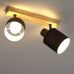   Spot lámpa két foglalattal, barna-fekete-fehér színű - Batallas Eglo 99489