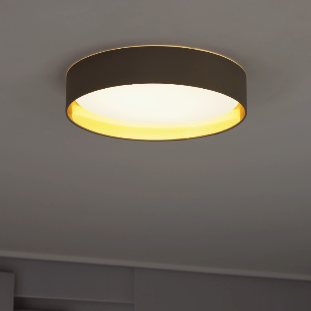 Bontott csomagolású Mennyezeti LED lámpa bézs-arany színben, melegfehér fényű (Maserlo)