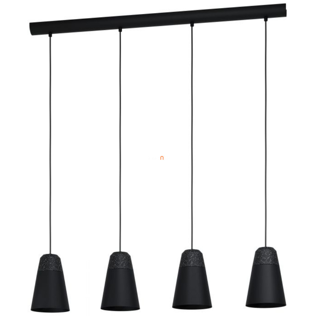 Függesztett lámpa négy foglalattal, fekete-szürke-fehér színű (Canterras)