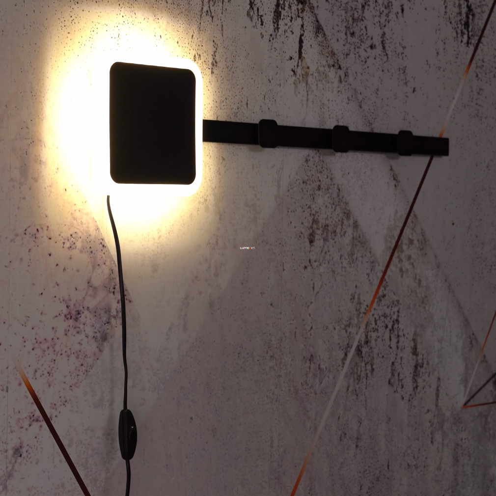 Fali fogas LED lámpa 7,8 W, melegfehér, fekete-fehér színű (Cartignano)