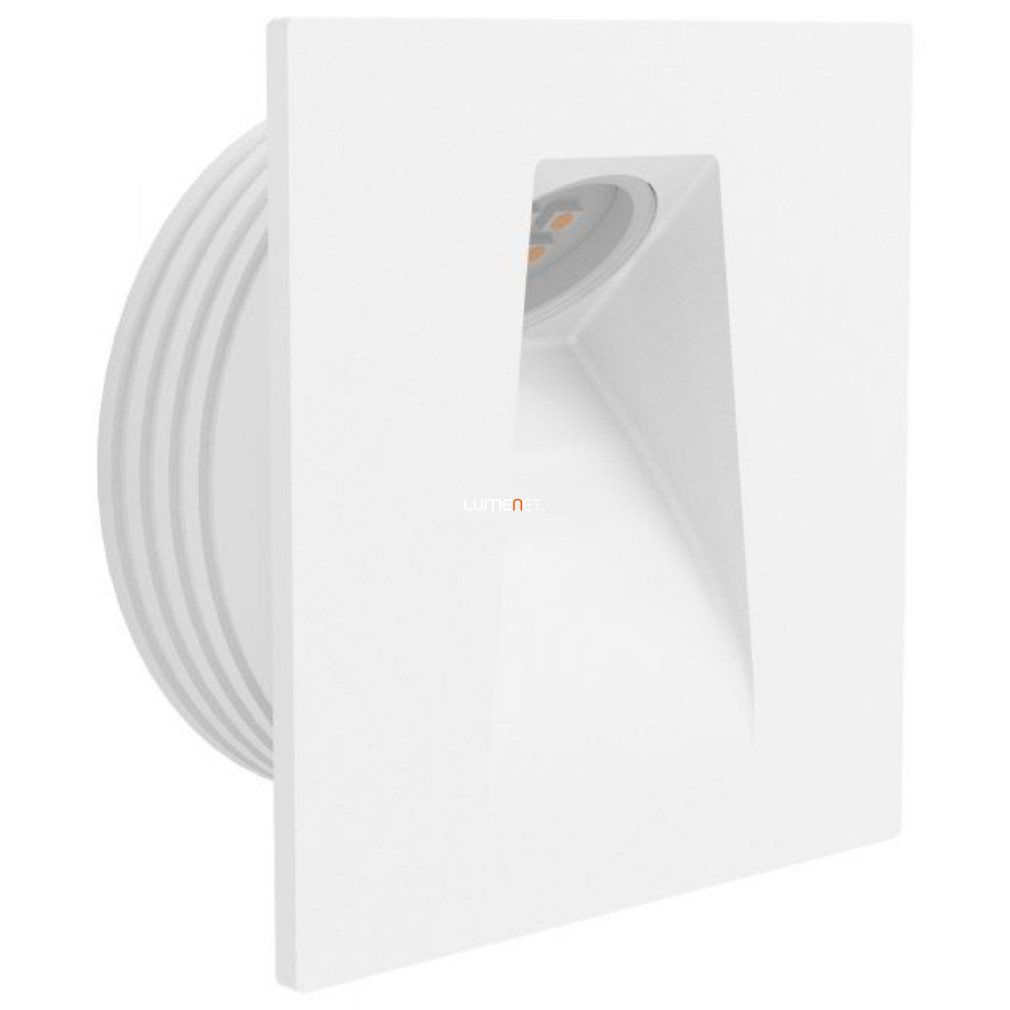 Lépcsővilágító LED lámpa 2 W, melegfehér, fehér színű (Mecinos)