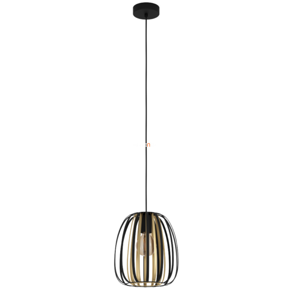 Függesztett lámpa, 25,5 cm, fekete-arany színű (Encinitos)