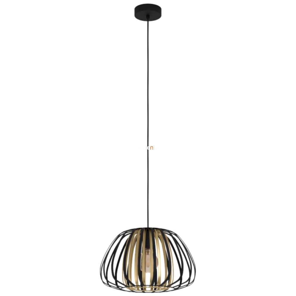 Függesztett lámpa, 37,5 cm, fekete-arany színű (Encinitos)