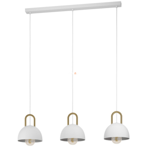   Függesztett lámpa három foglalattal, fehér-sárgaréz - Calmanera Eglo 99696
