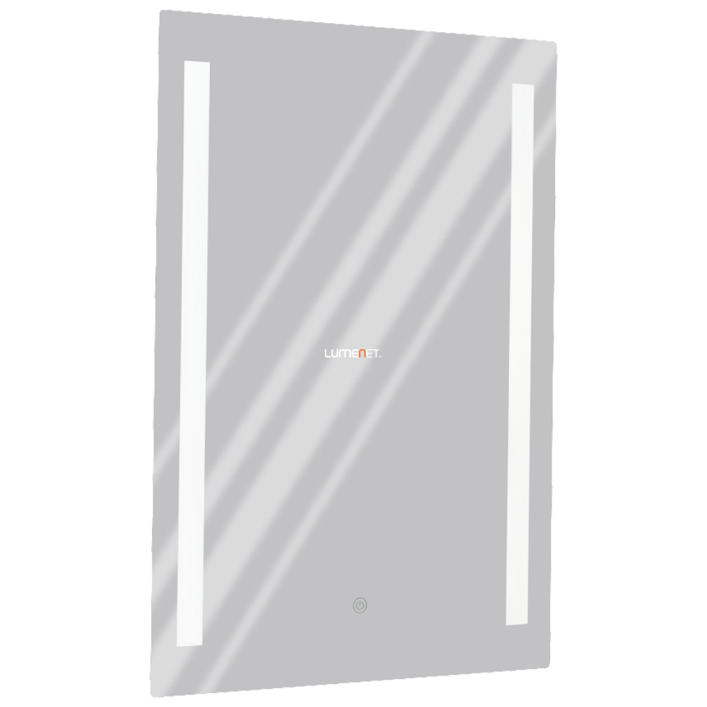 Érintőkapcsolós fürdőszobai tükör LED világítással 2x 6,1 W, hidegfehér, ezüstszínű (Buenavista)