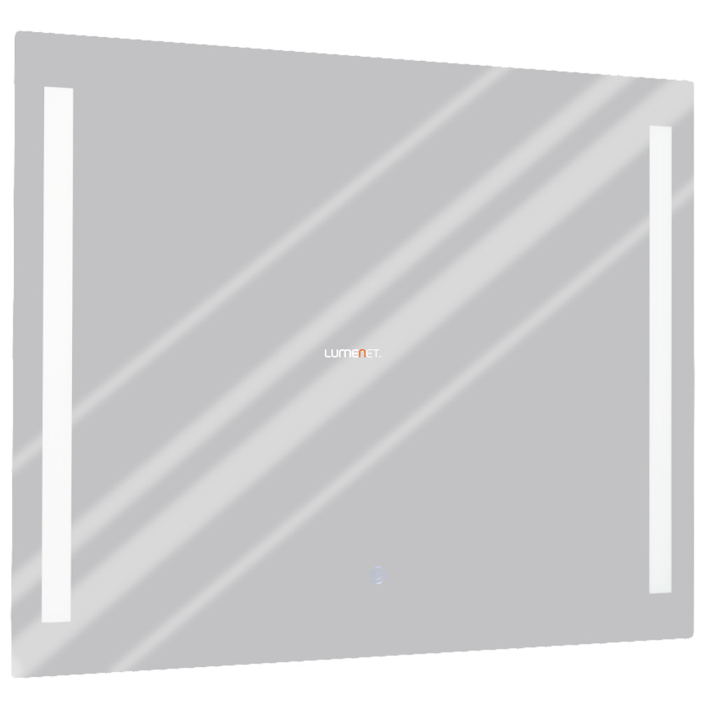 Érintőkapcsolós fürdőszobai tükör LED világítással 2x5,1 W, hidegfehér, ezüstszínű (Buenavista)