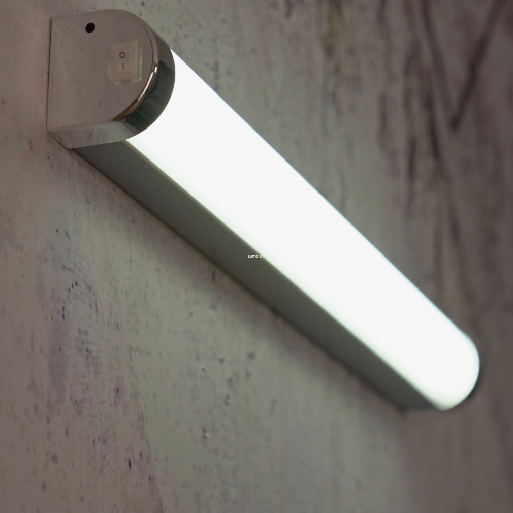 Fürdőszobai tükörmegvilágító LED lámpa 7,5 W, hidegfehér, 45 cm, ezüst-króm-fehér színű (Tragacete)