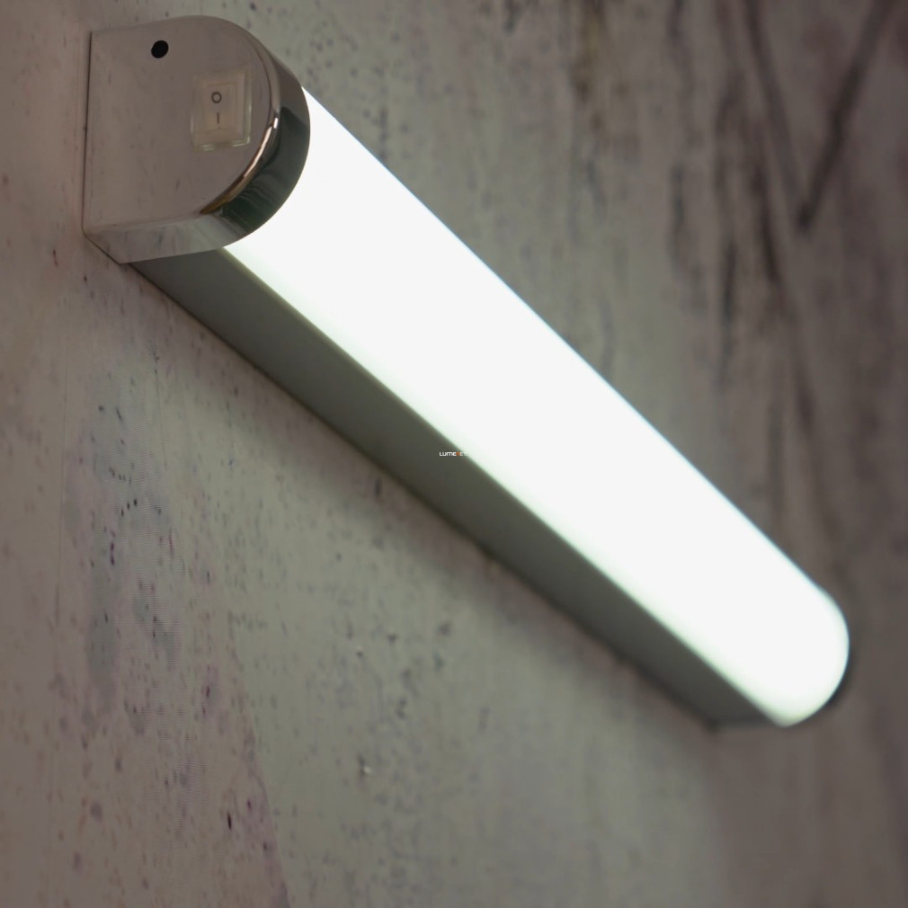 Fürdőszobai tükörvilágító LED lámpa 7,5 W, hidegfehér, 45 cm, ezüst-króm-fehér színű - Tragacete Eglo 99776