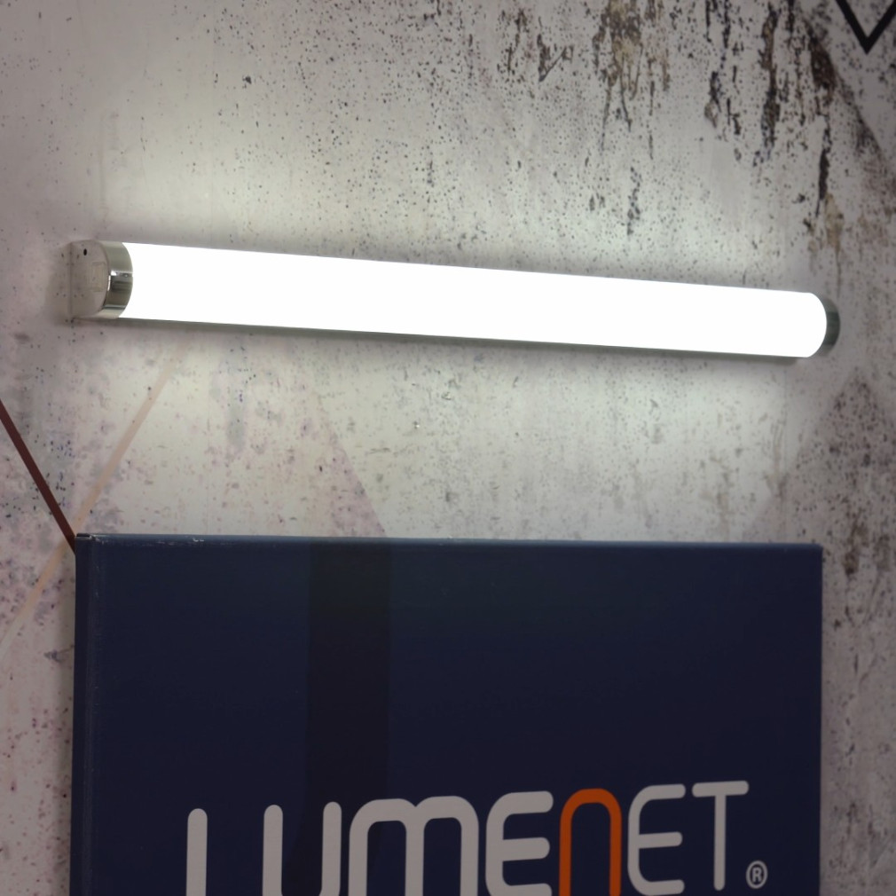 Fürdőszobai tükörvilágító LED lámpa 15,5 W, hidegfehér, 60 cm, ezüst-króm-fehér színű - Tragacete Eglo 99777