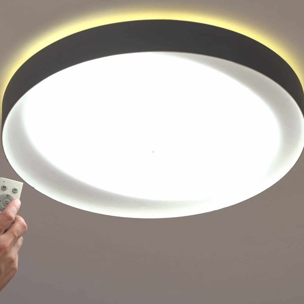 Távirányítós mennyezeti LED lámpa 24 W, hideg-melegfehér, fehér-szürke színű (Laurito)