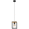 Függesztett lámpa, fekete-fa színű - Libertad Eglo 99795