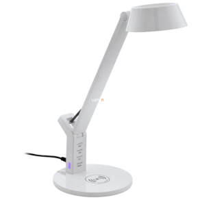   Íróasztali LED lámpa fehér színben 40 cm - Banderalo Eglo 99831, Qi-töltő, 3000-6500 K, 700 lm, 4,8 W