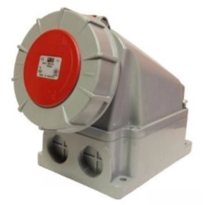   Ipari csatlakozó DAFB-634 5P 63A 400V IP67 beépíthető dugalj egyenes PCE 335-6