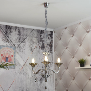   Csillár 3 foglalattal, füstszínű - Olenna Globo 64129-3EE