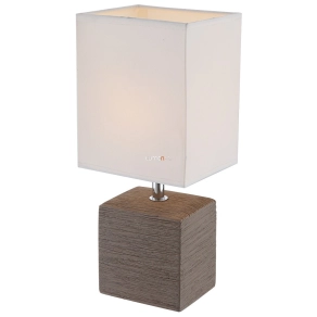   Szögletes éjjeli lámpa, 29 cm - Geri Globo 21677 - kő hatású, 1xE14 foglalattal