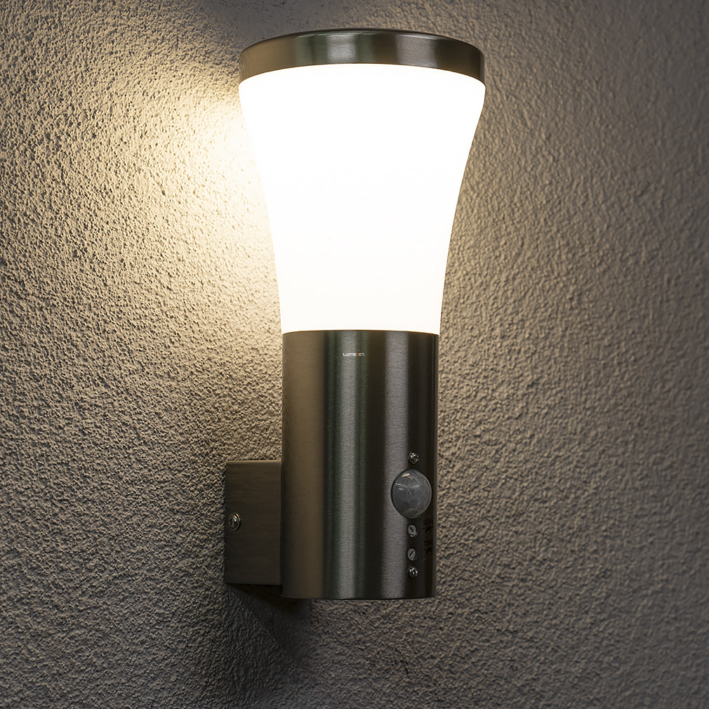 Bontott csomagolású Mozgásérzékelős kültéri fali LED lámpa (Alido)