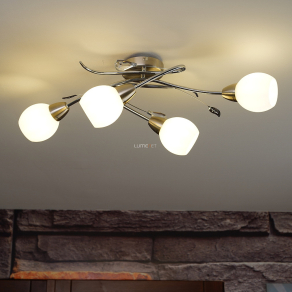   Karos mennyezeti lámpa kristály dekorral - Lilly Globo 60209-4