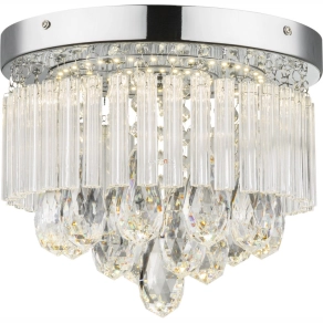   Kristály mennyezeti LED lámpa 12 W, hidegfehér - Manilo Globo 68598A