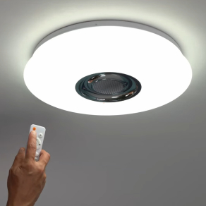   Távirányítós mennyezeti LED lámpa változtatható színekkel hangszórós - Nicole Globo 41329-18