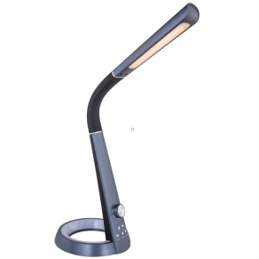   Íróasztali lámpa RGB hangulatfénnyel fekete színben 64 cm - Mitti Globo 58376B, LCD kijelző, automatikusan változó RGB hangulatfény, 3000-6000 K, 450 lm, 8 W