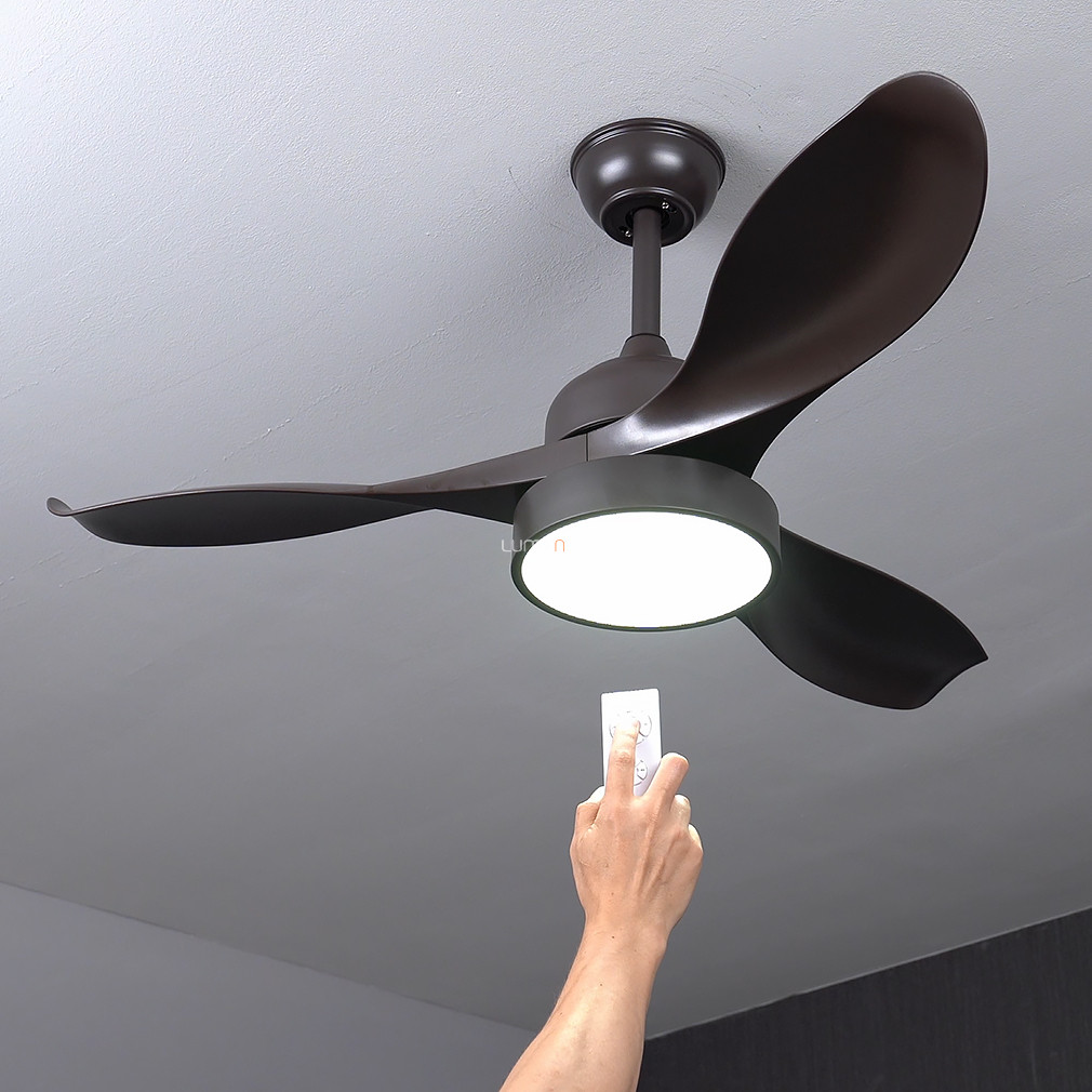 Modern ventilátoros LED lámpa távirányítóval (Ramona)