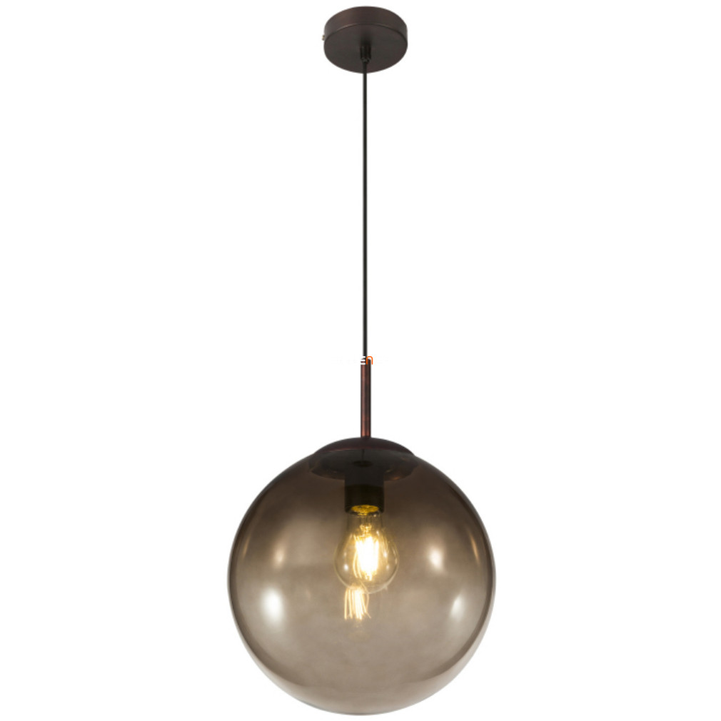 Függesztett lámpa, 25 cm, barna-borostyán (Varus)