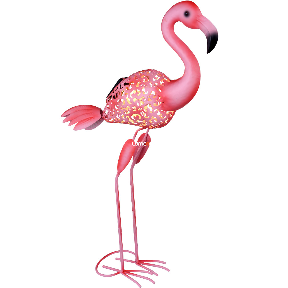 Kültéri napelemes LED flamingó, rózsaszín (Solar)