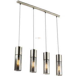   Függesztett lámpa, ezüst-füstszínű, négy foglalattal - Annika Globo 21000-4HN