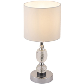   Klasszikus asztali lámpa csiszolt üveggel, 47 cm - Bronn Globo 24136T, 1xE14 foglalattal