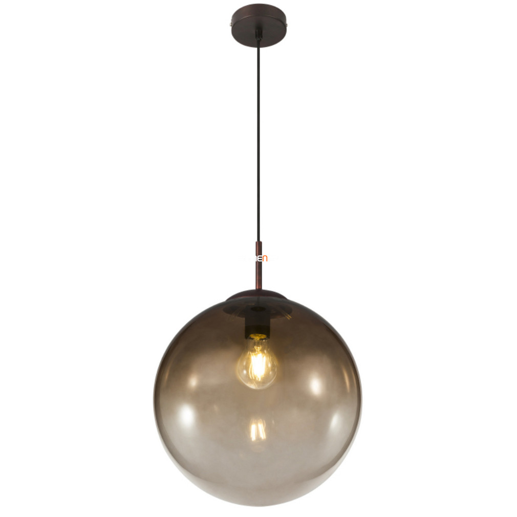 Függesztett lámpa, 33 cm, barna-borostyán (Varus)